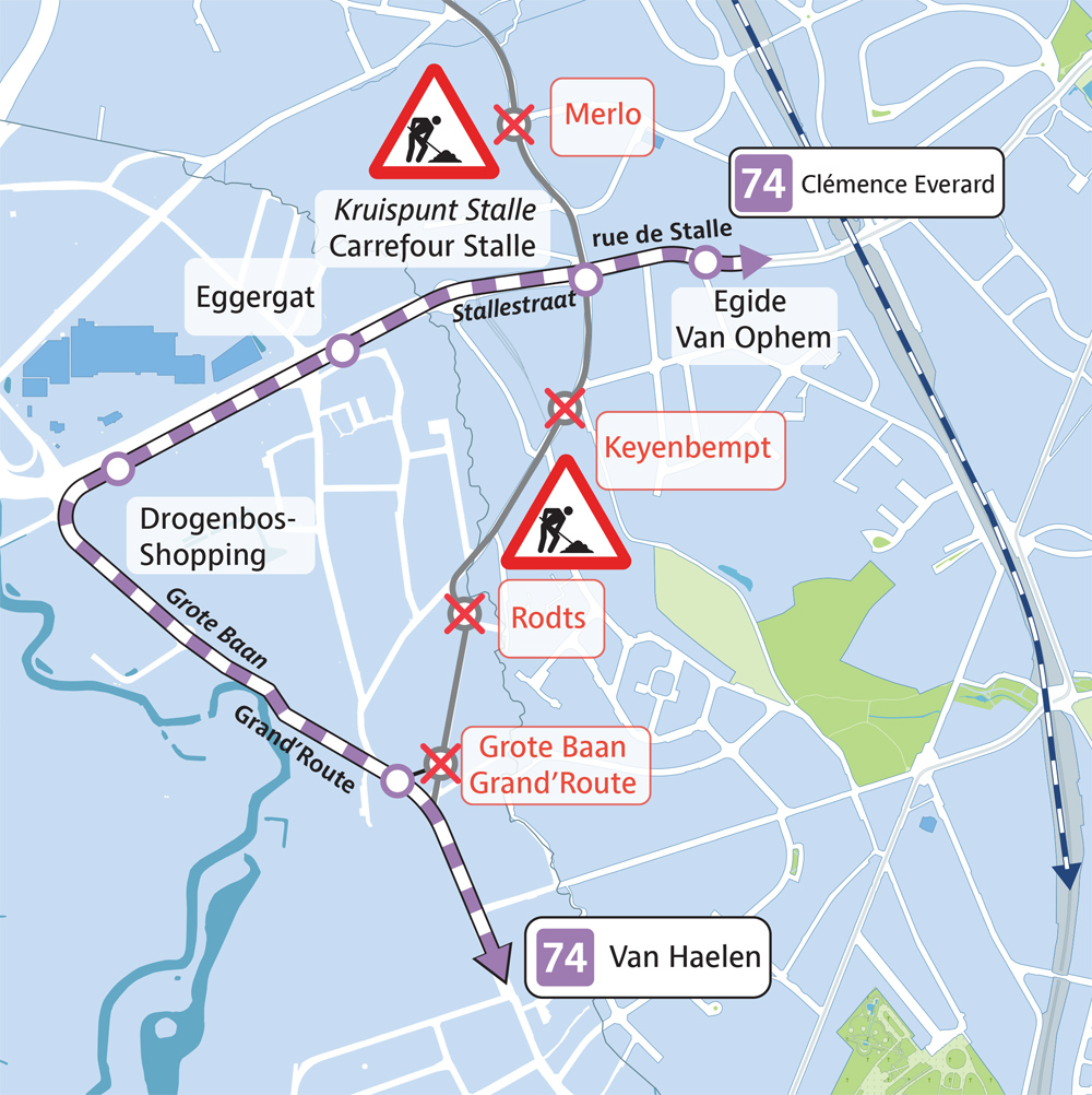 Map of the diversion